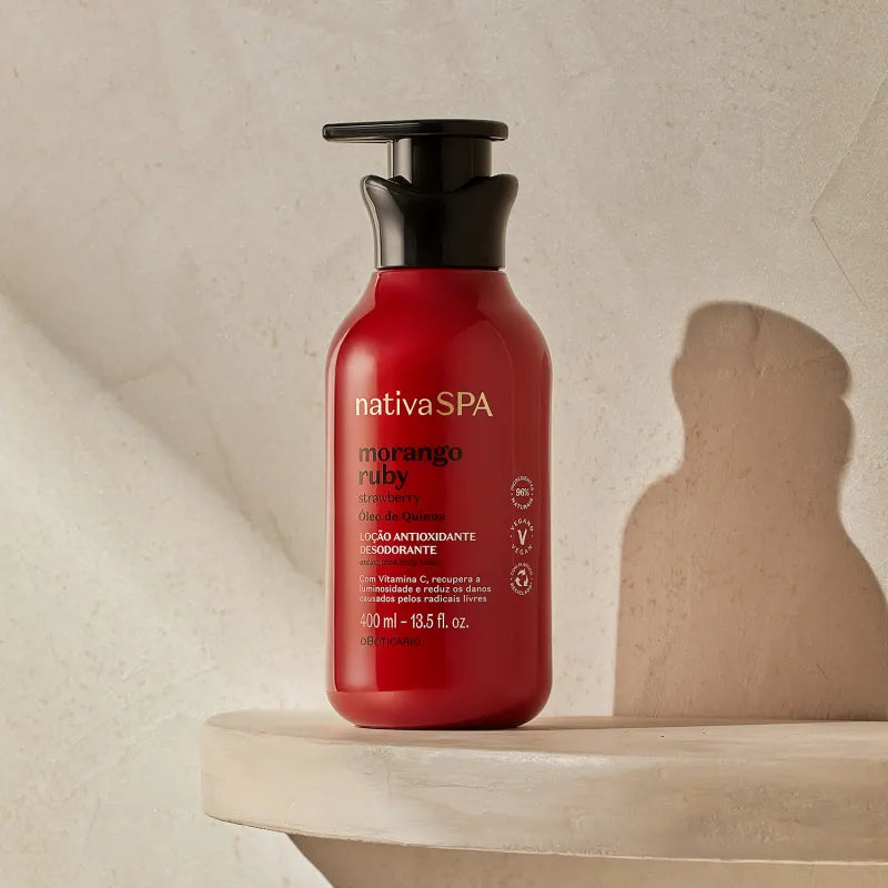 Loção Corporal Hidratante Nativa Spa Morango Ruby, 400ml By O Boticário