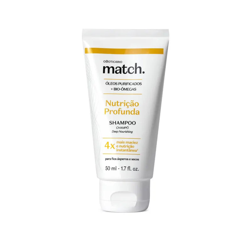 Shampoo Match Nutrição Profunda, 50ml By O Boticário