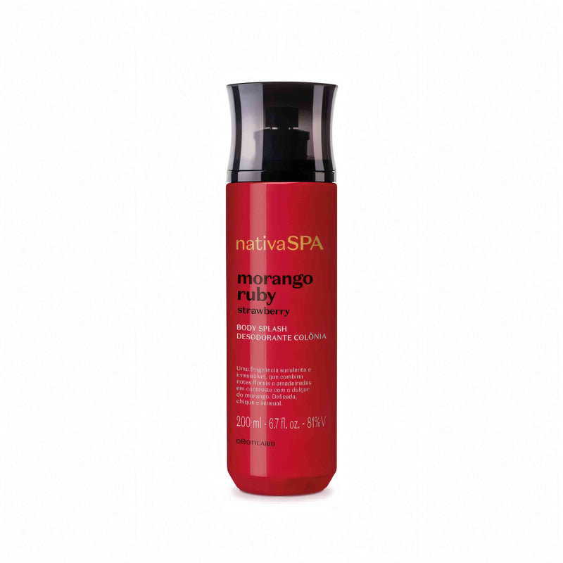 Body Splash Nativa Spa Morango Ruby, 200ml By O Boticário