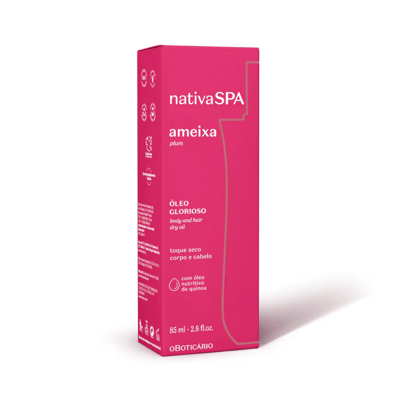 Óleo Multifuncional Glorioso Nativa SPA Ameixa 85ml By O Boticário