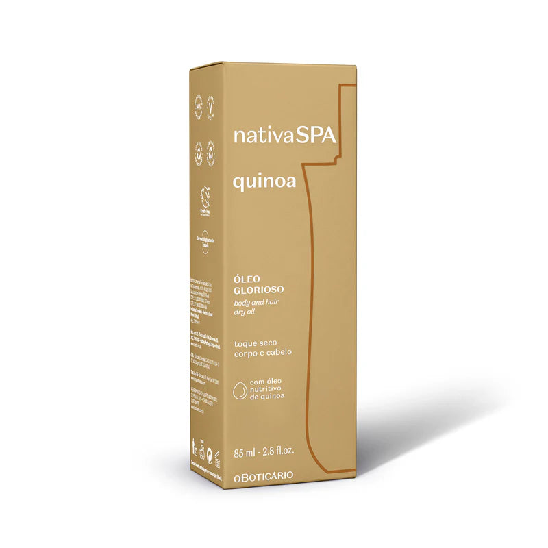 Óleo Glorioso para Corpo e Cabelo Nativa SPA Quinoa, 85ml By O Boticário