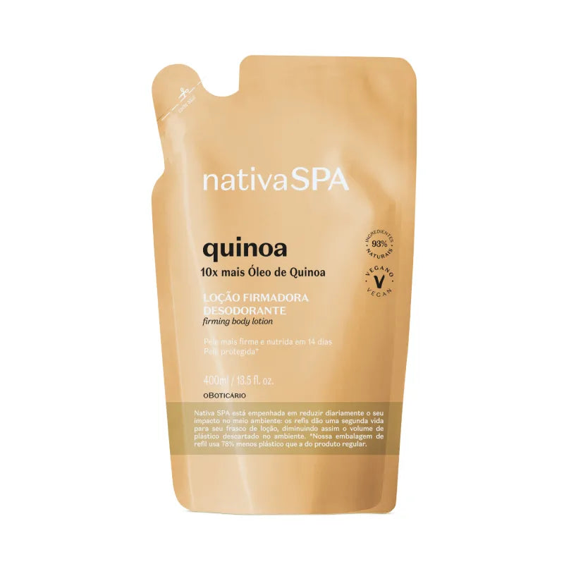 Refil Loção Hidratante Corporal Nativa SPA Quinoa, 400ml By O Boticário