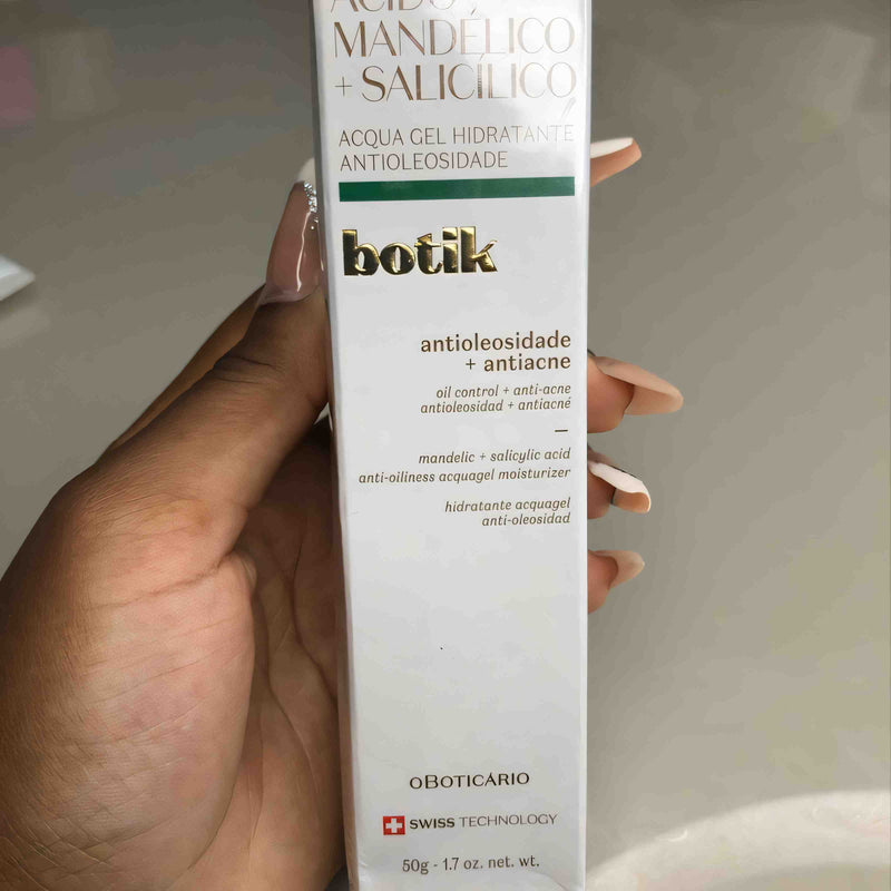 Acqua Gel Hidratante Antioleosidade Ácido Mandélico + Salicílico Botik By O Boticário